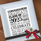 2025 Graduation BUNDLE (Nugget, Subway Art, Gift Basket & GNOMES) PRINTABLE
