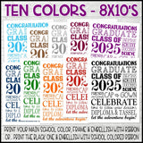2025 Graduation Subway Art {COLOR BUNDLE} Printable