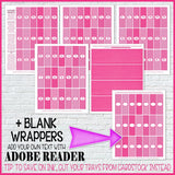 Alphabet + BLANK Nugget Wrappers {Pink} PRINTABLE