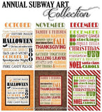Annual Subway Art Collection PRINTABLES {Discounted Bundle}-My Computer is My Canvas