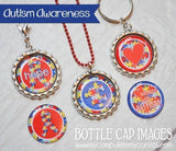 Autism Awareness Bottle Cap PRINTABLE-My Computer is My Canvas