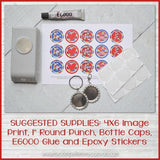 Autism Awareness Bottle Cap PRINTABLE-My Computer is My Canvas