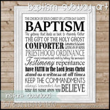 Baptism Subway Art {Convert} PRINTABLE-My Computer is My Canvas