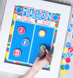 Bottle Cap Job Chart {Bright Bricks} PRINTABLE-My Computer is My Canvas