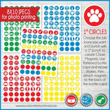 Bottle Cap Job Chart {Bright Bricks} PRINTABLE-My Computer is My Canvas