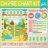 Bottle Cap Job Chart {Dinosaur} PRINTABLE-My Computer is My Canvas