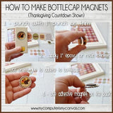 Christmas Bottle Cap Countdown PRINTABLE {Clearance}-My Computer is My Canvas