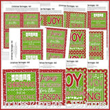 Christmas Tile Art Set PRINTABLE {Clearance}-My Computer is My Canvas