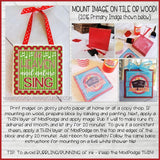 Christmas Tile Art Set PRINTABLE {Clearance}-My Computer is My Canvas