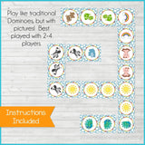 DOMINOES Game {Noah's Ark} PRINTABLE-My Computer is My Canvas