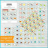 DOMINOES Game {Noah's Ark} PRINTABLE-My Computer is My Canvas