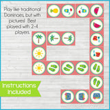 DOMINOES Game {Summer Edition} PRINTABLE-My Computer is My Canvas
