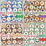 DOMINOES Games {ANNUAL COLLECTION} PRINTABLE-My Computer is My Canvas