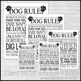 Dog Rules Subway Art PRINTABLE-My Computer is My Canvas