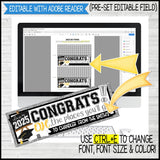 Gnome MINIATURE BAR WRAPS {2025 GRADUATION} PRINTABLE