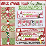 Gnome MINIATURE BAR WRAPS {Snack Baggie: CHRISTMAS} PRINTABLE