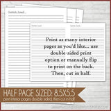 Gratitude Journal {HALF SIZE} PRINTABLE-My Computer is My Canvas