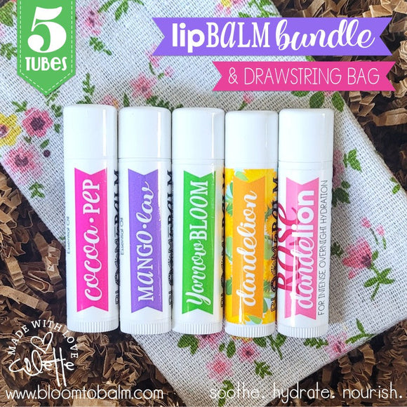 Herb-Infused LIP BALM {BUNDLE} in a Gift Bag