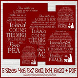 Isaiah 9:6 Nativity Christmas Subway Art PRINTABLE-My Computer is My Canvas