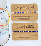 MORSE CODE BRACELET Printable Bundle {GRADUATION & Numbers} + Editable Bracelet Card