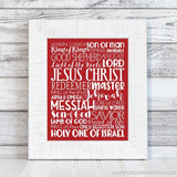 NEW Names of the Savior {Subway Art Collection} PRINTABLE