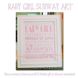 Pink Baby Girl Subway Art PRINTABLE {Clearance}-My Computer is My Canvas