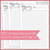 Relief Society Journal {Full & Half Size} PRINTABLE-My Computer is My Canvas