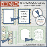 DIY Sunday Lesson Kit #10 {Blank Editable Template} PRINTABLE-My Computer is My Canvas