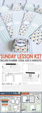 DIY Sunday Lesson Kit #10 {Blank Editable Template} PRINTABLE-My Computer is My Canvas