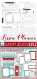 DIY Sunday Lesson Kit #2 {Blank Editable Template} PRINTABLE-My Computer is My Canvas