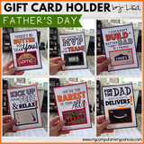 Father's Day Gift Card Holders PRINTABLE