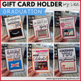 Graduation Gift Card Holders PRINTABLE