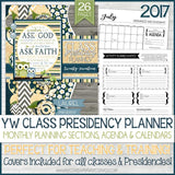 2017 YW CLASS Presidency Planner PRINTABLE-My Computer is My Canvas