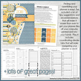 2018 PRINTABLE Planner Kit {Blue Floral Cover}-My Computer is My Canvas