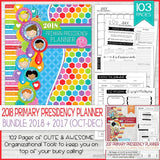 2018 Primary PRESIDENCY Planner (+Oct-Dec 2017} PRINTABLE-My Computer is My Canvas