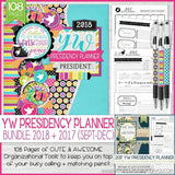 2018 YW Presidency Planner {+Sept to Dec 2017} PRINTABLE-My Computer is My Canvas