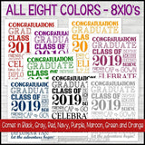 2019 Graduation Subway Art - PRINTABLE (8 Colors)