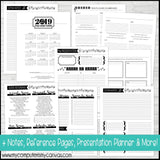 2019 Primary MUSIC LEADER Planner PRINTABLE-My Computer is My Canvas