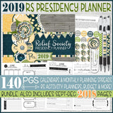 2019 Relief Society Planner (+ SEPT-DEC 2018) PRINTABLE-My Computer is My Canvas