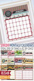 2020 Decorative Desk Calendar - Holiday Themed {EDITABLE} Printable