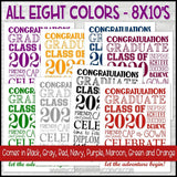 2020 Graduation Subway Art - PRINTABLE (8 Colors)