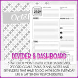2020 Latter-day Lifestyle Planner {Inside Pages Only} EDITABLE Printable
