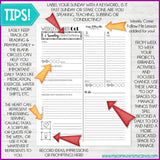 2020 Latter-day Lifestyle Planner {Inside Pages Only} EDITABLE Printable