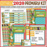 2020 Primary Kit {BINDER, WRISTBANDS, DOOR SIGNS) PRINTABLES