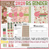 2020 Relief Society BINDER Printables (EDITABLE)