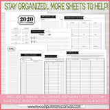 2020 Relief Society Planner + Sept-Dec 2019 PRINTABLE