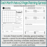 2020 YW CLASS Presidency Planner {EDITABLE} PRINTABLE