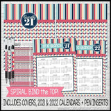 2021 Decorative Desk Calendar - Holiday Themed {EDITABLE} Printable