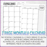 2021 EVERYDAY Personal Planner {Inside Pages Only} EDITABLE Printable