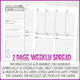 2021 Latter-day Lifestyle Planner {Inside Pages Only} EDITABLE Printable
